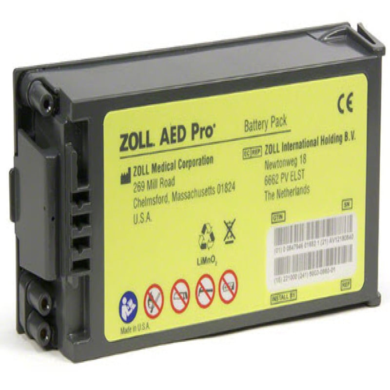 PIN THAY THẾ CHO MÁY ZOLL AED PRO LOẠI KHÔNG SẠC LẠI MODEL:8000-0860-01 HÃNG SX: ZOLL (MỸ)
