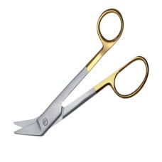 KÉO CẮT BỘT LƯỠI NHỎ LỖ XỎ LỚN CÁN VÀNG MODEL:HB-1992TC HÃNG SX:HEBU (ĐỨC)