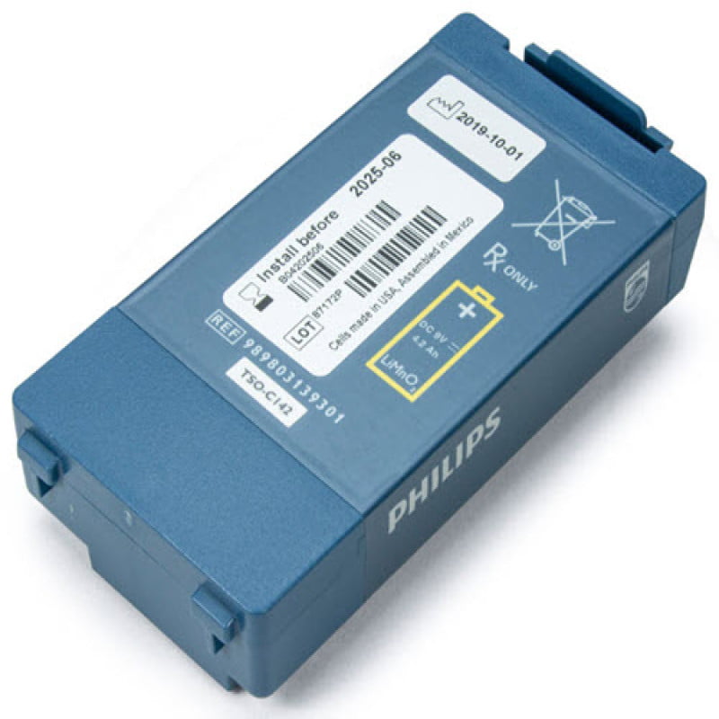 PIN CHO MÁY PHILIPS HEARTSTART FRX AED DÙNG TRÊN MÁY BAY MODEL:989803139301 HÃNG SX:PHILIPS (MỸ)